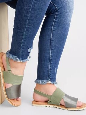 Sorel Ella II Sage Olive Sandals
